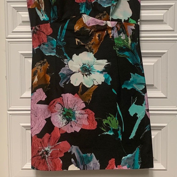 Milly Black Floral Dress - Picture 4 of 4